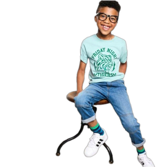 Hanna Andersson 12 Boys Relaxed Classic Pull On Jeans Medium Light Wash - Picture 2 of 7